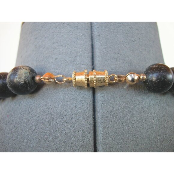 Lion Head Inlay Necklace By Lee Sands 22" - Picture 3 of 3